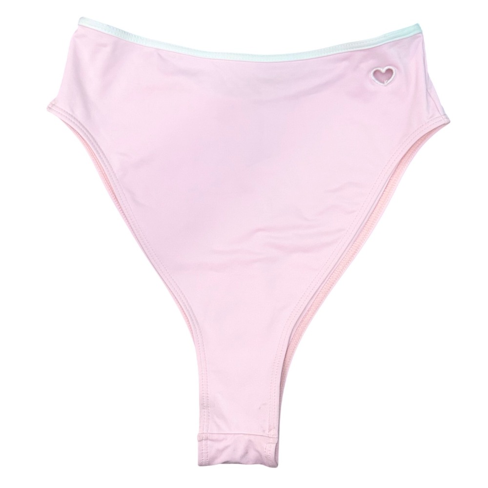Frankies Bikinis Victoria's Secret Pink High Waist Heart Cutout Bikini Bottom M